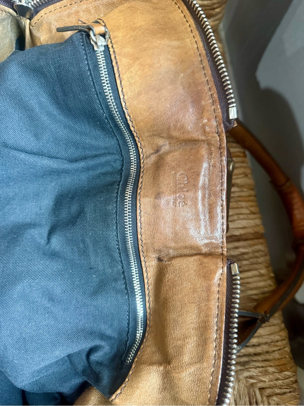 Chloe Brown and Tan Leather Hobo Bag - Picture 7 of 12